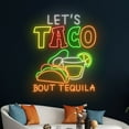 thumbnail image 5 of Handmadetneonsign Let's Tacos Bout Tequila Neon Sign, Tequila Tacos LED Light, Tacos Tequila Neon, 5 of 5