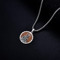 thumbnail image 3 of Dorunmo Saint Peter Necklace with Wooden 925 Sterling Silver St Peter Pendant Necklace Amulet Jewelry Gifts for Men Women, 3 of 6