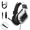 White, variant on Gaming Headset for PC, PS4, PS5, Xbox Headset with 7.1 Surround Sound Gaming Headphones with Noise Canceling Mic, 40mm Drivers Over Ear Headphones for Nintendo, Xbox Series X/S, Laptop, Mobile Black
