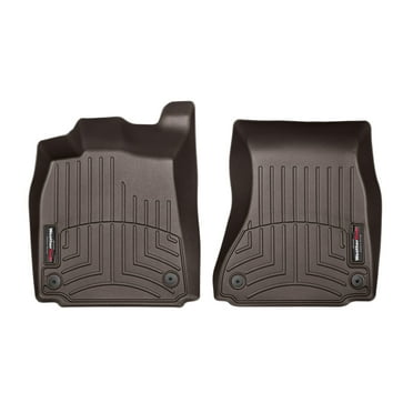 WeatherTech Custom Fit FloorLiners compatible with Audi A6, S6, RS7, A7, S7 - 1st Row (Driver & Passenger), Cocoa