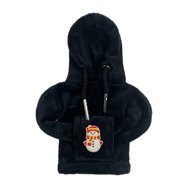 Funda para pomo de cambio de marchas de coche, protector de pomo, decoración divertida, para Navidad muñeco de nieve negro