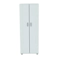 thumbnail image 6 of Inval 2-Door 4-Shelf Laminate Kitchen Pantry Cabinet, Washed Oak, 6 of 9