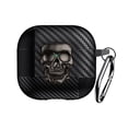 thumbnail image 5 of Rugged Case for AirPods 4 & 5, Fiber Patterns Shockproof Cover for AirPods 4th / 5th Gen with Skull Switch and Carabiner, 5 of 6