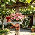 thumbnail image 7 of Gumesh Rooster Shaped Hanging Metal Flower Pot, Cute Animal Planter for Outdoor Garden Fence Balcony Decor, 7 of 7