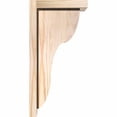 thumbnail image 3 of 5 1/2"W x 8"D x 16"H Carmel Smooth Corbel w/Backplate, Douglas Fir, 3 of 9