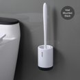 thumbnail image 3 of Juego de cepillo y soporte para inodoro para baño Limpieza de inodoro con mango antideslizante y cerdas de silicona suave y cajón de agua extraíble de Baoblaze cepillo de baño de silicona, 3 of 8