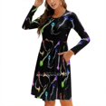 thumbnail image 1 of Robe à Encolure Carrée en Gelée, Imprimé Mignon, Élégante, pour Fête à la Plage, Motif Coloré, 1 of 5