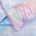 thumbnail image 4 of Nap Mat with Removable Pillow for Kids Toddler Boys Girls Daycare Preschool Kindergarten Sleeping Bag, Colorful Unicorns Stars, 100% Soft Microfiber, 4 of 5