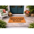 thumbnail image 5 of Cierra La Puerta Porque Se Meten Las Moscas Doormat, Funny Spanish Door Mat, Welcome Entryway Rug, Indoor Outdoor Mat 7739 (16x24 inches) 7739, 5 of 5