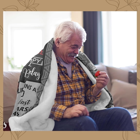 50 Birthday Gifts for men, 50th Birthday Blanket , 50th Birthday Decorations Gift Ideas for He, 50 Year Old Gifts for Men Turning 50 and Fabulous