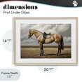 thumbnail image 4 of Stupell Industries Rustic Lodge Shiny Mare Saddled Up Birch Framed Print Under Glass, 20 x 14, by Petals Prints Design, 4 of 8
