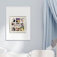 thumbnail image 5 of LEORX 1Pack Standing Picture Frames Table Picture Holders 9 Compartments Simple Style Silver Square Home Office Use, 5 of 8