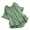 Green Shirts, variant on Women Blouses Summer Clothing Button Back Ruffled Trim Blouse Casual Short Sleeve Blouse O-Neck Solid Color Classic Female Back To School Tops