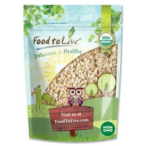 Organic Gluten-Free Regular Rolled Oats, 2 Pounds — Non-GMO, Gluten Free, Kosher, Vegan, Raw, — by Food to Live