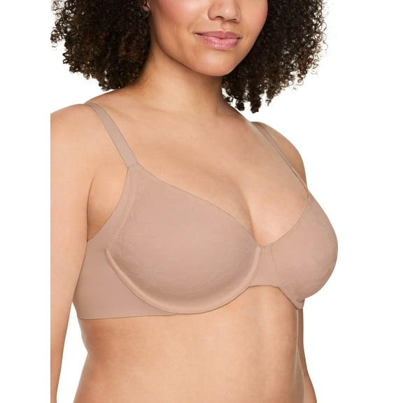 Warners Blissful Benefits Women's Side and Underarm Smoothing Lace Unlined Bra