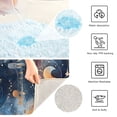 thumbnail image 4 of Toilet Rug Set Non-Slip Bathroom Rugs Soft Plush Machine Washable Contour Bath Mat Planetary Celestial Sky 24x20/24x16, 4 of 9
