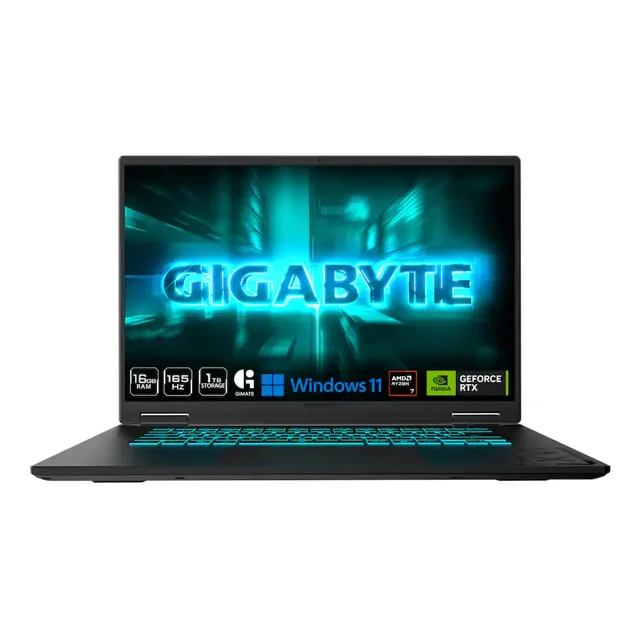 Laptop GIGABYTE Gaming A16 16" R7 RTX5070 16GB RAM 1TB SSD
