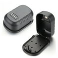 thumbnail image 1 of Key Lock Box Wall Mounted Aluminum Alloy Key Safe Box 4 Digit Combination Key Storage Lock Box Indoor Outdoor Keys Storage Box ,Easy to Use, 1 of 7