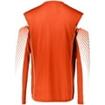 thumbnail image 3 of Holloway Sportswear L Boys ARC SHIRT LONG SLEEVE Orange/White 222641, 3 of 5