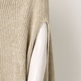 thumbnail image 5 of Gibobby Suéter de Punto, Suéter Ligero y Liso de Cuello Alto Camiseta para Mujer(Caqui,M), 5 of 5