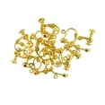 thumbnail image 3 of yuksok 12 Pièces en Laiton Non Piercing Réglable Vis Boucle d'Oreille Clips Crochets Bijoux Métiers d'Or, 3 of 7