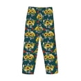 thumbnail image 4 of Kdxio Sunflowers Print Men's Sleep Pajama Pant Lounge Pants with Pockets, 4 of 8