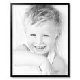 thumbnail image 2 of ArtToFrames 23" x 29" Satin Black Tall Picture Frame, 23x29 inch Black Wood Poster Frame (WOM-1852), 2 of 8
