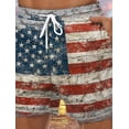 thumbnail image 2 of Pantalones cortos de tabla para hombre, pantalones cortos de baño, bañadores de verano, estampado gráfico, bandera nacional, secado rápido, pantalones cortos, informales, para uso diario, vacaciones,, 2 of 4