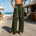thumbnail image 2 of Inleife Womens Versatile Jogging Pants Casual Wide Leg Sweatpants with Braided Drawstring Pocket Pants for Workout Running, 2 of 6