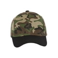 thumbnail image 2 of Casquette de Baseball Ajustable Bicolore, Camouflage/noir, 2 of 2