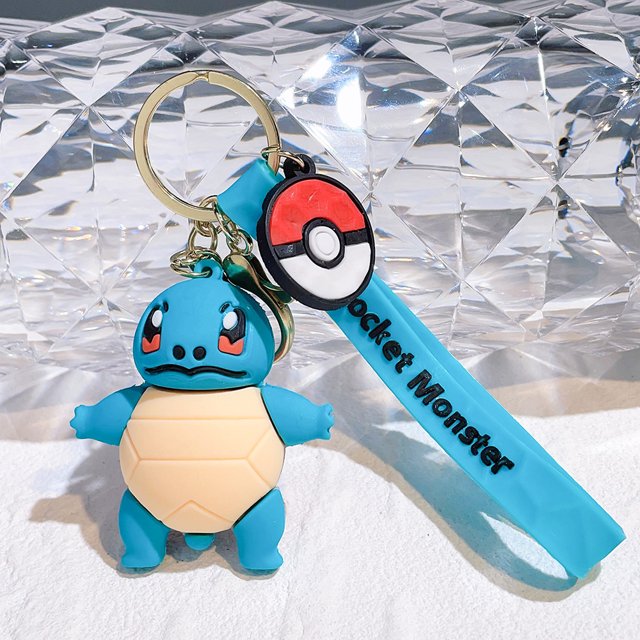 LLavero de Pokémon con figura de acción de Pikachu, juguete de dibujos animados Kawaii, Charmander, Psyduck Doll, bolsa de coche colgante, regalo para niños