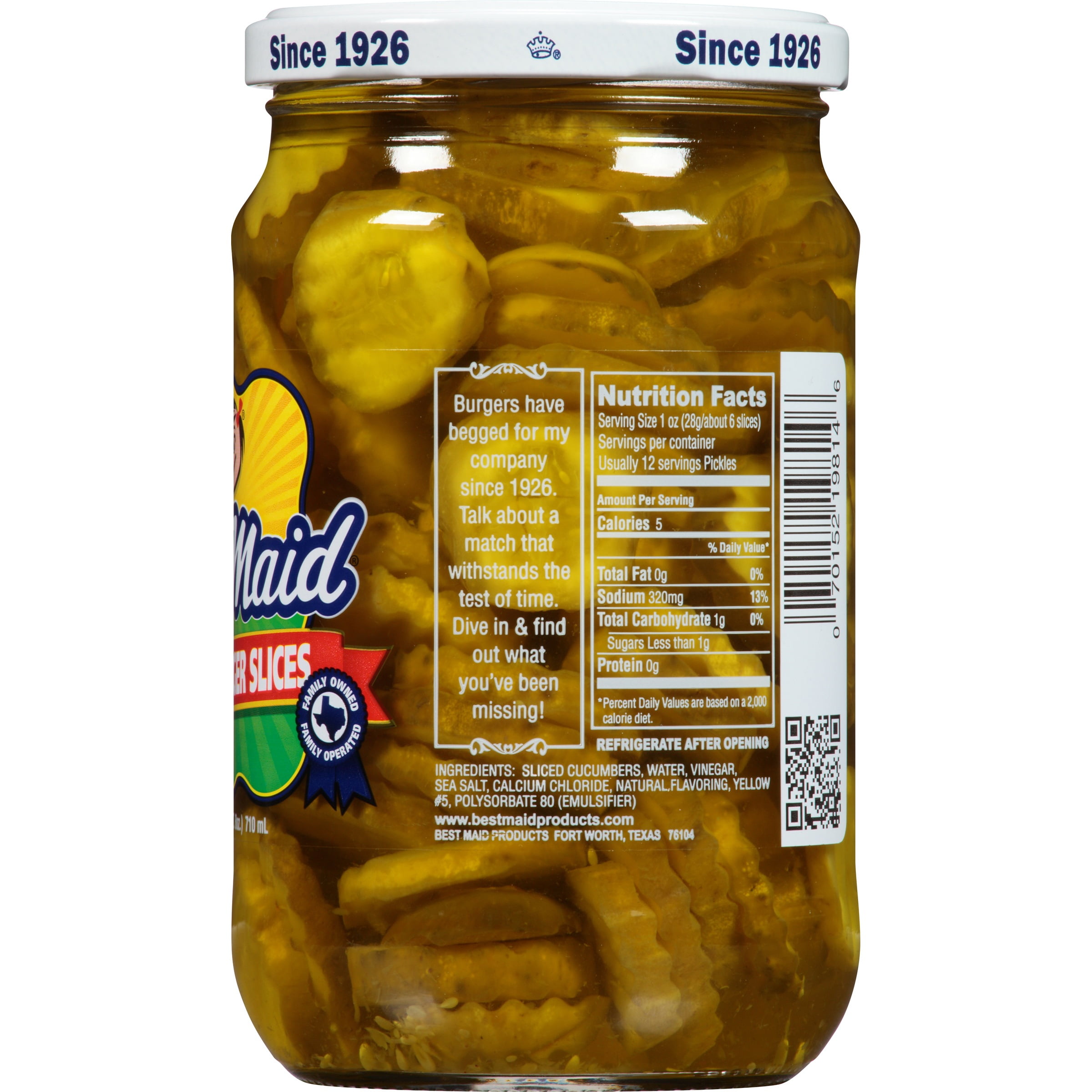 Best Maid? Hamburger Slices 24 fl. oz. Jar