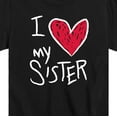 thumbnail image 3 of Instant Message - I Heart My Sister - Toddler And Youth Graphic T-Shirt, 3 of 6