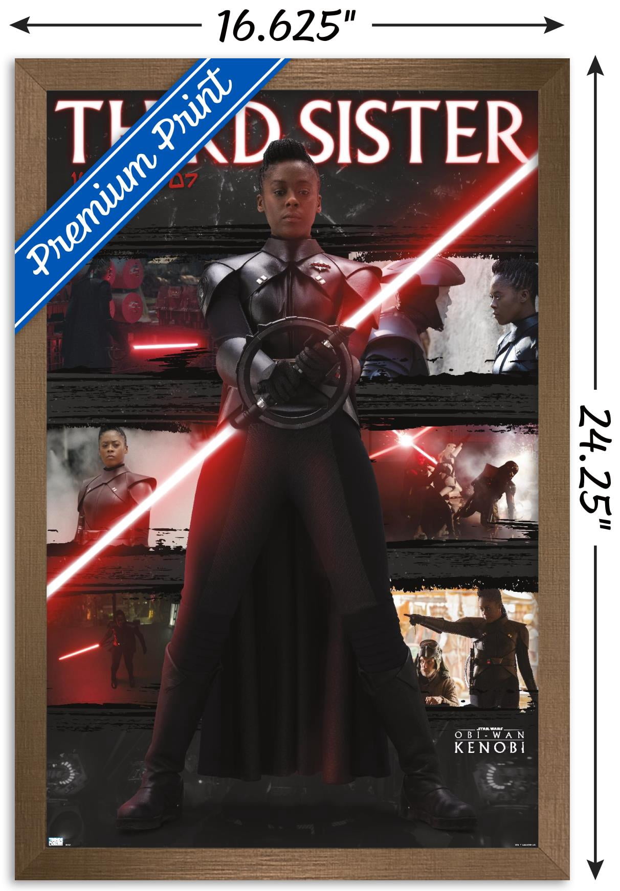 Star Wars: Obi-Wan Kenobi - Third Sister Wall Poster, 14.725" x 22.375" Framed