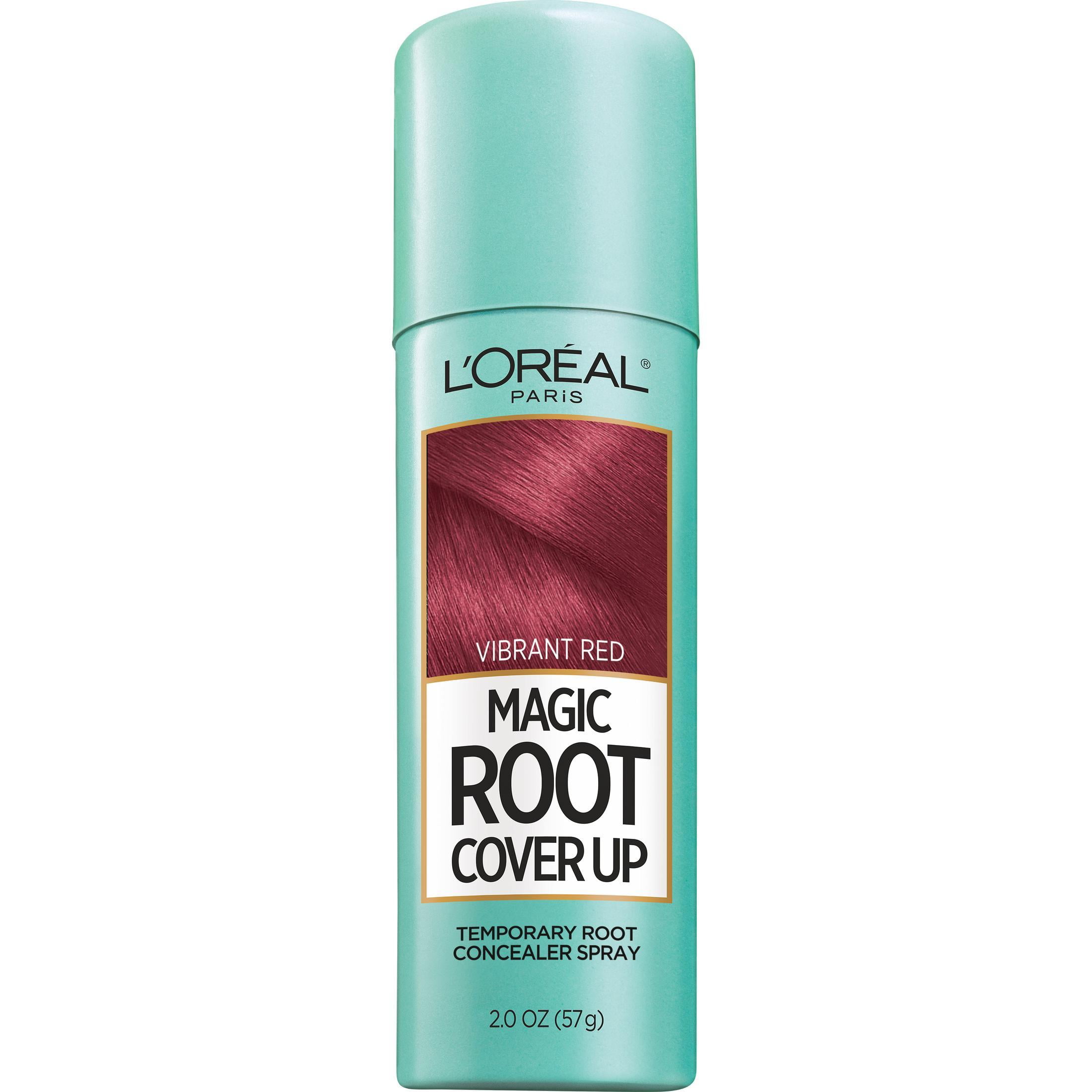 L Oreal Paris Magic Root Cover Up Temporary Gray Concealer Spray Bright Red Aerosol 2 oz Walmart