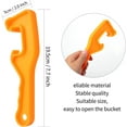 thumbnail image 2 of Bucket Opener Tool 5 Gallon,Paint Bucket Lid Can Opener,Plastic Grip Tool,Orange(2 Pack), 2 of 5