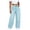 Light Blue, variant on Denim Pants for Women High Waist Flat Front Straight Leg Jeans Casual Loose Trendy Trousers
