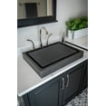 thumbnail image 6 of Rectangular Infinity Pool Sink - Honed Lava Stone, 6 of 11
