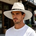 thumbnail image 5 of Unisex Men Womens Summer Sun Hat Beach Hat Wide Brim Outdoor UPF 50+ Protection Cooling Beige Hat for Outdoor Golf Hiking Fishing Beach, 5 of 6