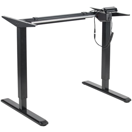 VIVO Black Electric Standup Desk Frame Workstation, Single Motor Ergonomic Standing Height Adjustable