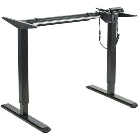 Vivo Black Electric Standup Desk Frame Workstation Single Motor
