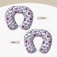 thumbnail image 3 of KLL music Skull record mike Pattern Memory Foam Cervical Neck Pillow Versatile U-Shaped Pillows for Home/Office/Camping/Travelling/Soft Washable Cover, 3 of 8