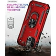 thumbnail image 4 of Supershield Armor-X Rugged iPhone 12 Case with Ring Holder - Red, 4 of 5