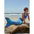 thumbnail image 2 of Sun Tail Mermaid Blue Lagoon Tail Skin Elastic Waistband (monofin not included), Large, 2 of 6