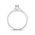 thumbnail image 3 of FB Jewels 10kt White Gold Round Diamond Solitaire Bridal Wedding Engagement Ring 1/10 Cttw Size 6, 3 of 4