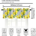 thumbnail image 6 of Italy Blue Tiles Window Valance, Italian Lemons Summer Fruit Window Curtain Valance for Farmhouse Living Room Kitchen Dinning Room Home Decor 54x18inch, 6 of 6