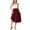 Wine, variant on yillto Women's Summer Midi Skirt A Lined Flowy with Pockets Elastic High Waist Beach Vacation Skirts