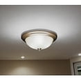 thumbnail image 2 of Kichler 8655NI Flush Mount 3-Light, Brushed Nickel Light Fixture, 2 of 2
