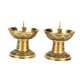 thumbnail image 2 of 2 piezas Brasas Partes de candelabros para velas de pilares de loto de forma de loto Decoración de mesa de vela para fiestas para fiestas caseras, 2 of 8