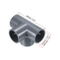 thumbnail image 2 of Uxcell 4 Way Elbow Pipe Fittings Pack Joint Coupling Pipe Adapter, Gray 1-1/4" 8, 2 of 5